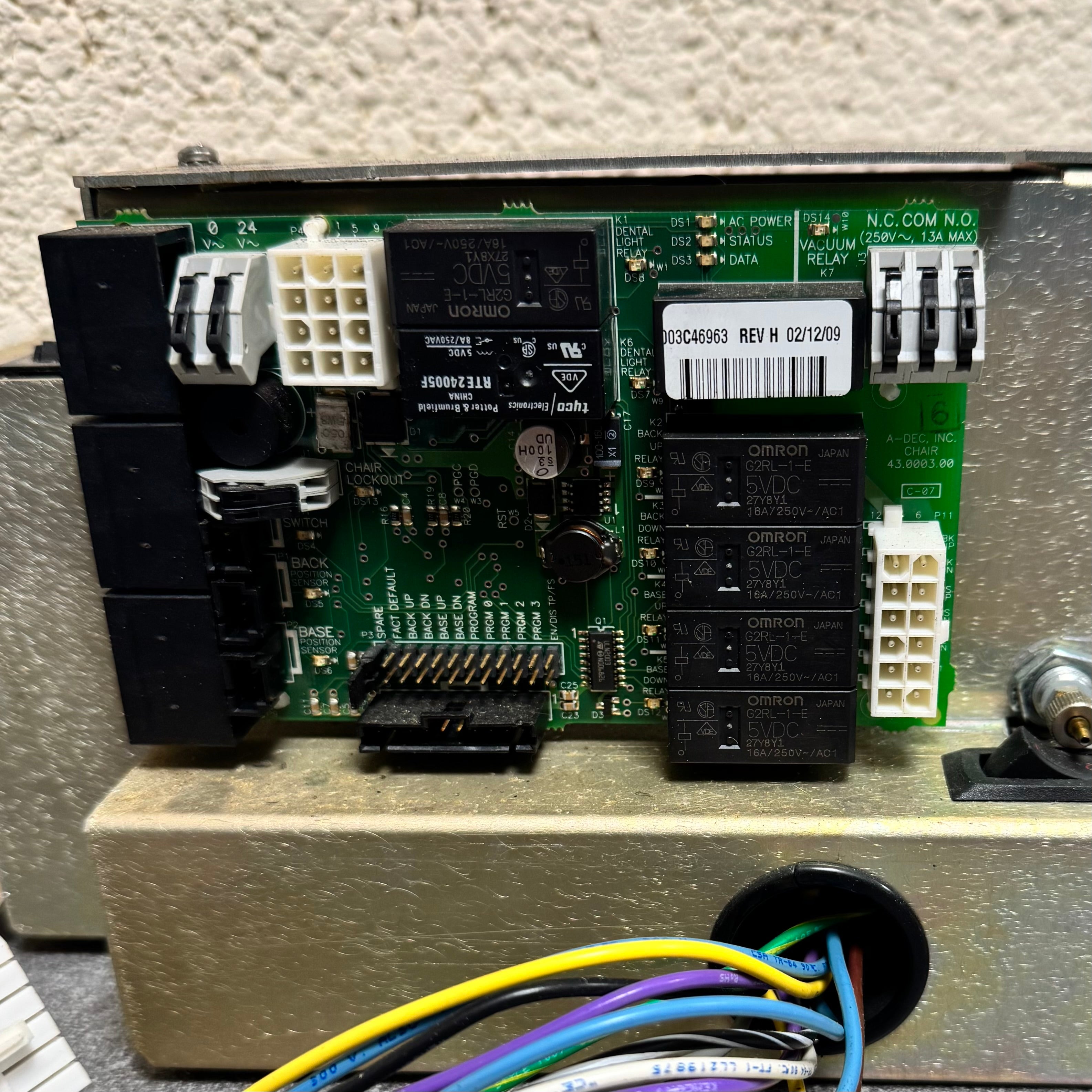 A-dec 300W Power Supply including 43.0003.00 Chair PCB - used