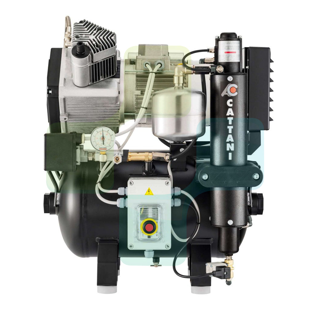 BLACKDOWN DENTAL -  Cattani AC200 Oil Free 30L Dental Compressor with Dryer (2-4 Surgeries)