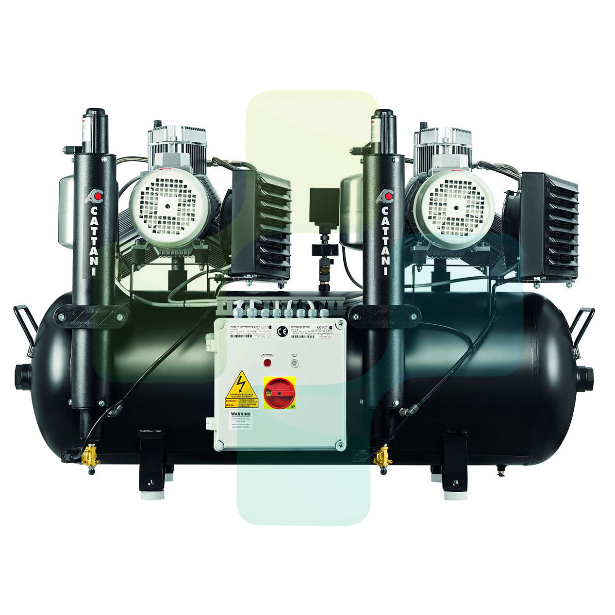 BLACKDOWN DENTAL -  Cattani AC600 Oil Free 150L Dental Compressor with Dryer (8-14 Surgeries)