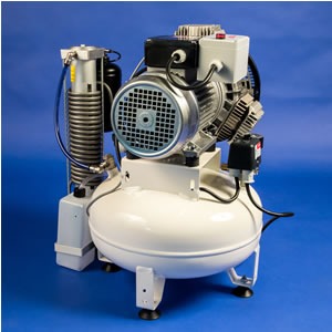 BLACKDOWN DENTAL -  Dencomp DC2 Oil Free 24L Dental Compressor with Dryer (1-2 Surgeries)