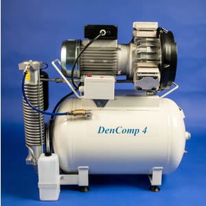 BLACKDOWN DENTAL -  Dencomp DC4 Oil Free 50L Dental Compressor with Dryer (3-4 Surgeries)